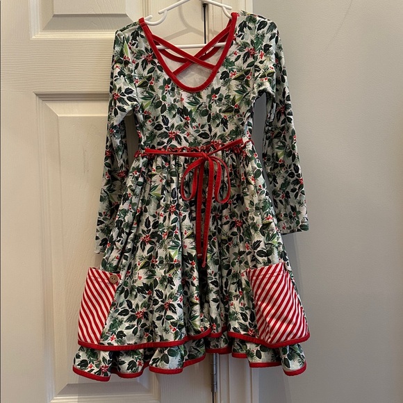 Cheeky Plum Christmas dress, size 6 - Picture 2 of 4